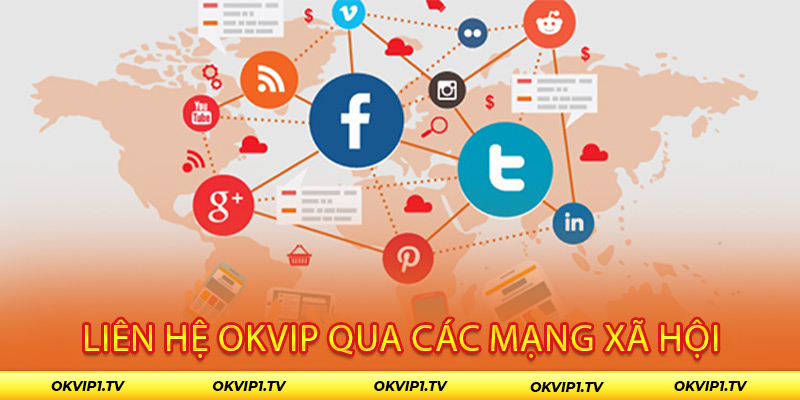 Liên hệ OKVIP qua các mạng xã hội